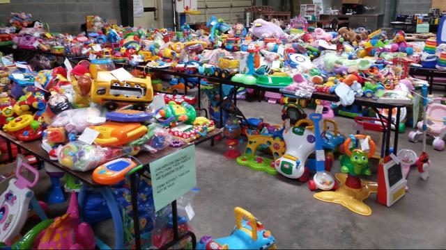 Toys for sale at the spring 2014 Carolina Kids Consignment sale