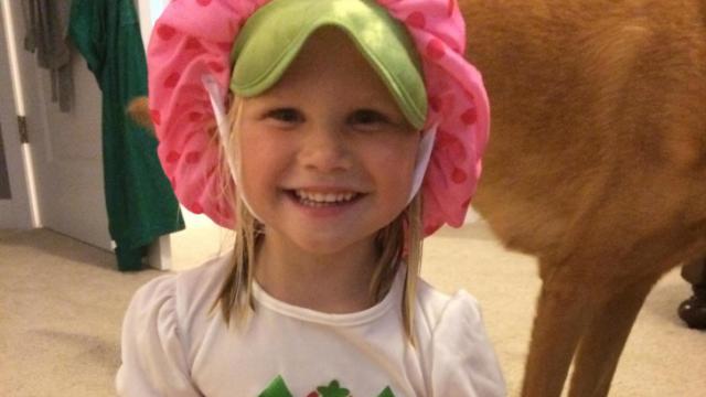 Lissy Wood's daughter as Strawberry Shortcake