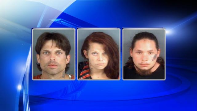 Three face meth charges in Fayetteville