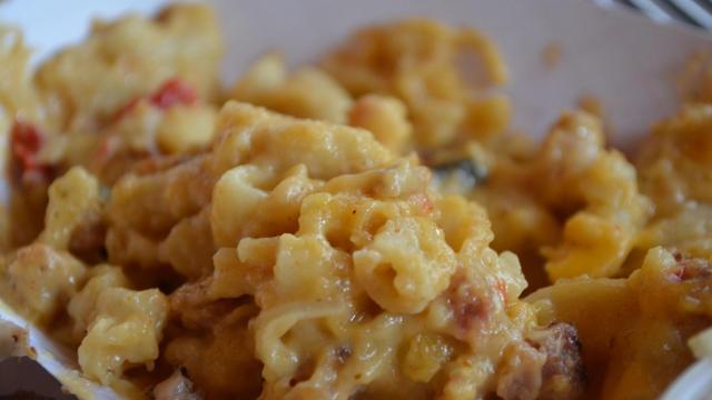 The Cajun mac and cheese at The Fire Pit in Wake Forest.