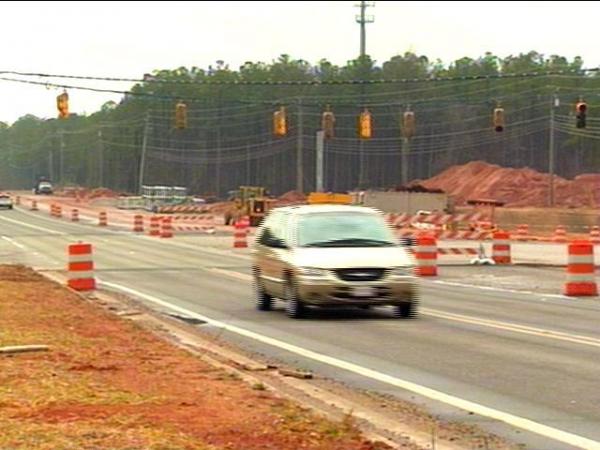 The Triangle is about to get its first single-point urban interchange along I-540.(WRAL-TV5 News)