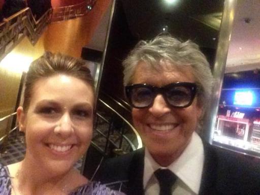 WRAL Out and About Editor Kathy Hanrahan and Tommy Tune at the 2015 Tony Awards.