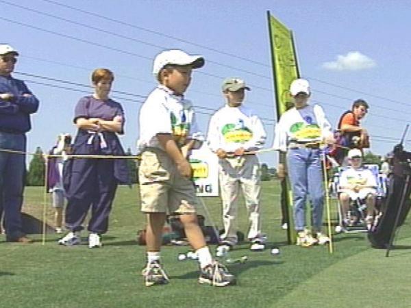 Several youngsters were at Crooked Creek's Golf Club in Fuquay-Varina Saturday to participate the Drive, Chip & Putt competition.(WRAL-TV5 News)