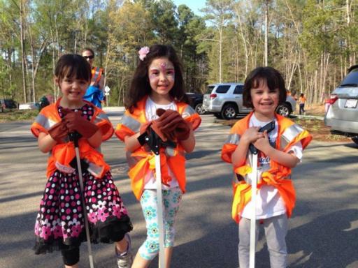 Kids take part in a litter sweep in Cary