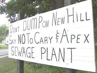 Environmental racism charged in New Hill sewage plant fight