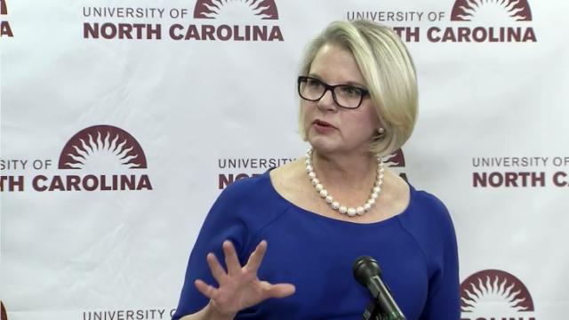 New UNC president holds news conference