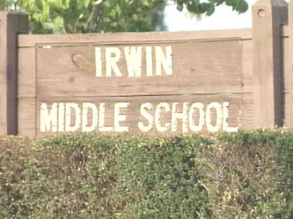 On two occasions in the last few days, a man has approached students walking to Irwin Middle School.(WRAL-TV5 News)