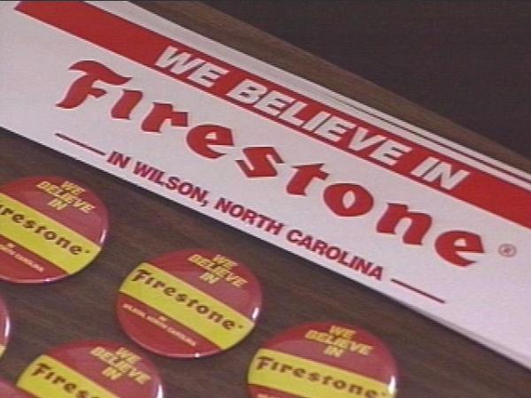 Firestone is rolling into the holidays with a massive support campaign from the Wilson Chamber of Commerce. The tire plant in Wilson came under fire during the company's massive recall this summer.(WRAL-TV5 News)