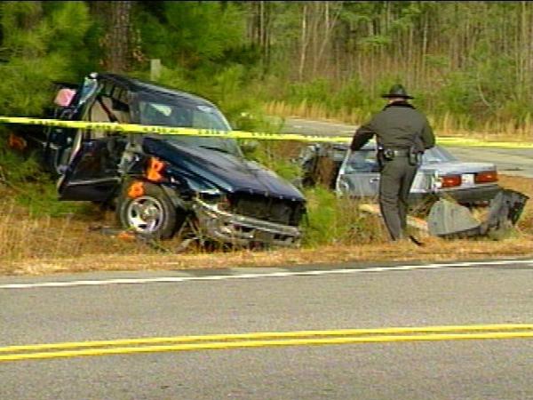 One woman died and six other people were injured when a pick-up ran a stop sign.(WRAL-TV5 News)