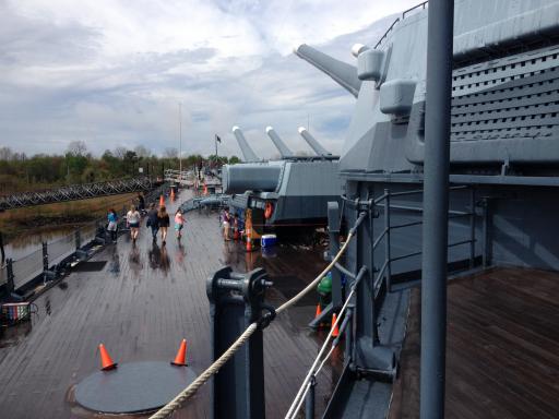 Battleship NC begins project to elevate parking lot, protect visitors from rising river