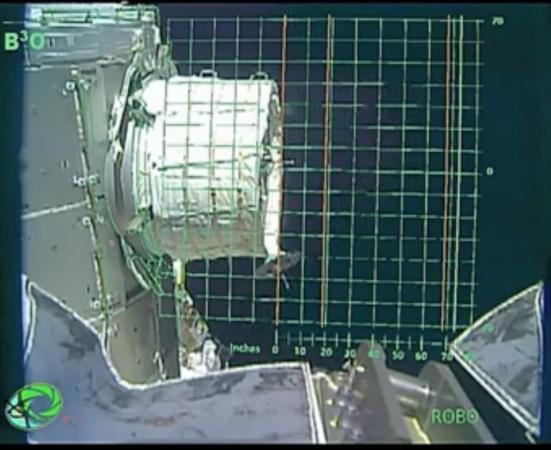 Ground controllers called off the deployment of the  Bigelow Expandable Activity Module after several hours of attempting to inflate it (Credit: NASA/JSC)