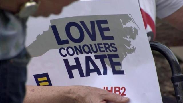 LGBT community calls for repeal of HB2 at Raleigh rally