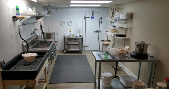 This cheese kitchen is home to a series of classes open to the public. 