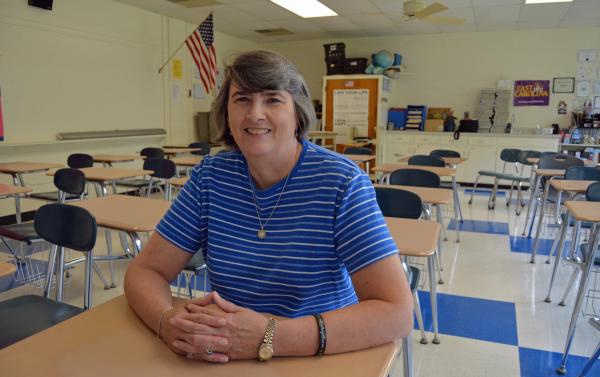 Jalene Bullock, an eighth-grade science teacher, has worked at West Edgecombe Middle School since 2003.