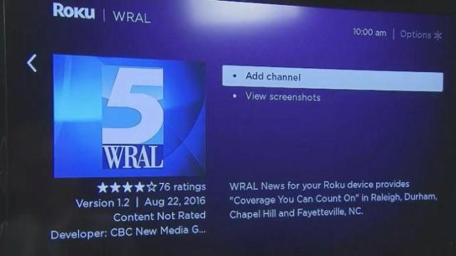 WRAL apps offer live video, news on Apple TV, Roku and Fire TV