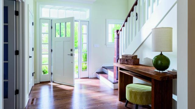 Entryways should be welcoming and comfortable to visiting guests and family members. 