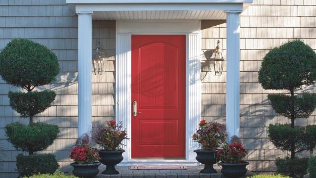 If homeowners want to go all in on hockey season (or have been looking for an excuse to upgrade), they can tell the entire neighborhood with a bright red front door.