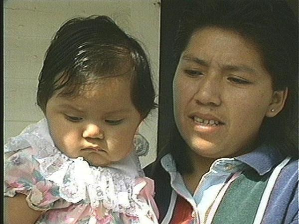 Kidnapped child Nancy Chun with mother.