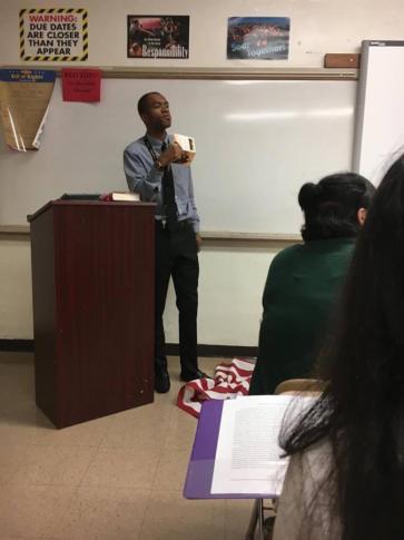 Lee Francis was a history teacher at Massey Hill Classical High School when a photo of him standing on an American flag as part of a September lesson on the first amendment went viral on Facebook, causing controversy.