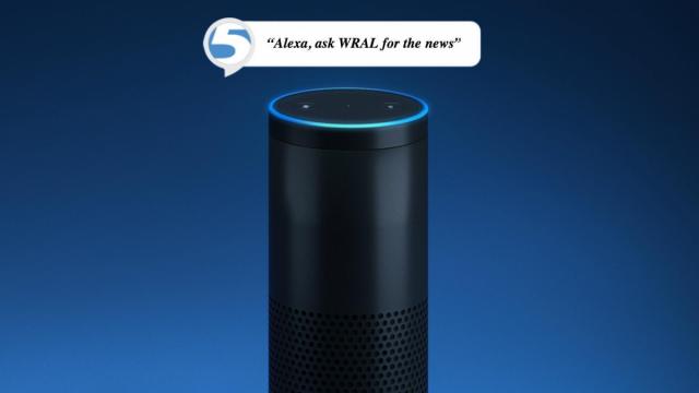 WRAL news and weather are available on Amazon Echo