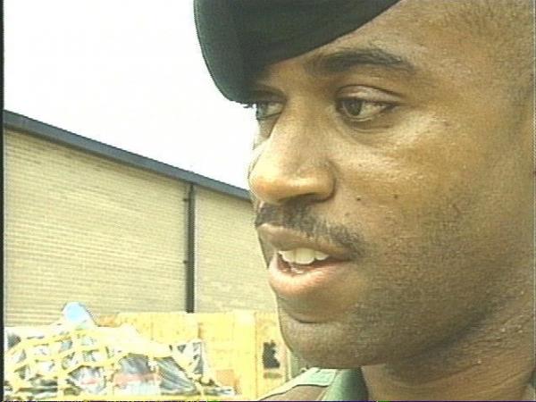 Staff Sergeant Robert Parker says American soldiers take training for granted