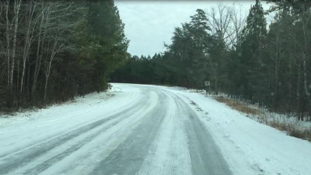 Raw: Orange County roads remain icy