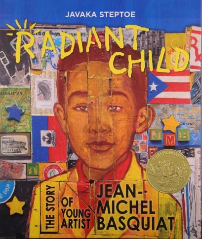 “Radiant Child: The Story of Young Artist Jean-Michel Basquiat,” illustrated by Javaka Steptoe is the 2017 Caldecott Medal winner. The book was written by Javaka Steptoe and published by Little, Brown and Company, a division of Hachette Book Group, Inc.