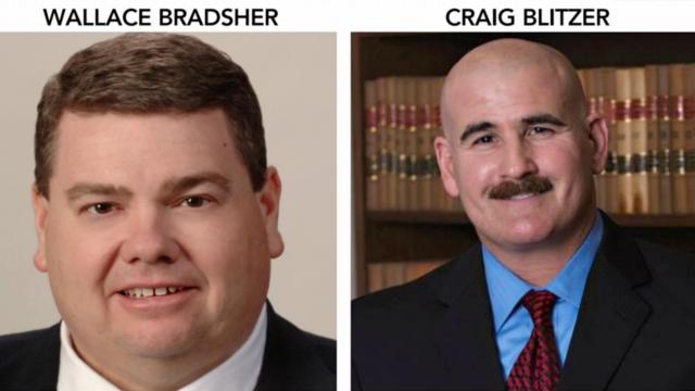 Wallace Bradsher is district attorney for Person and Caswell counties. Craig Blitzer is district attorney for Rockingham County.