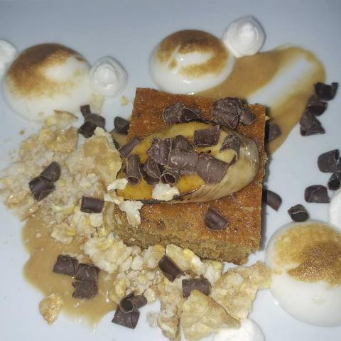 Chef Troy Stauffer described his dessert as someting Elvis Presley would love.