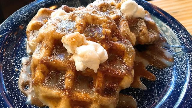 Nutella waffles highlight downtown Raleigh brunch menu
