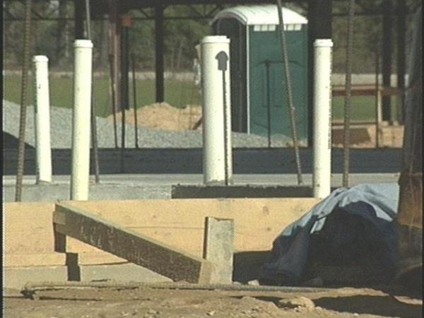 The construction site where the accident happened. (WRAL-TV5 News)