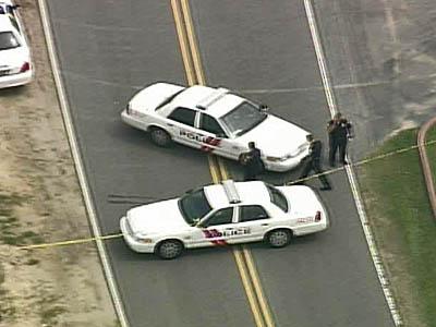 Sky 5 Coverage of Body at Car Dealership