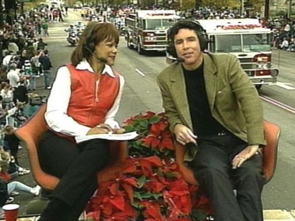 WRAL's Pam Saulsby and Jim Payne hosted the TV broadcast of the parade.