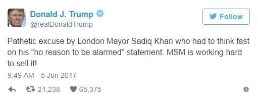 Trump never forgets a slight. Now his team is trolling the mayor of London.