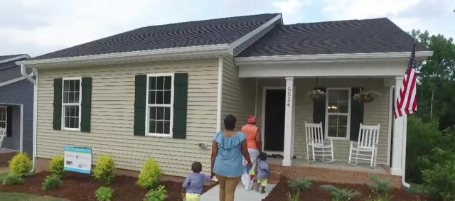 Five Wake County families have new homes thanks to Habitat for Humanity's annual Building Blitz and local professional builders. 