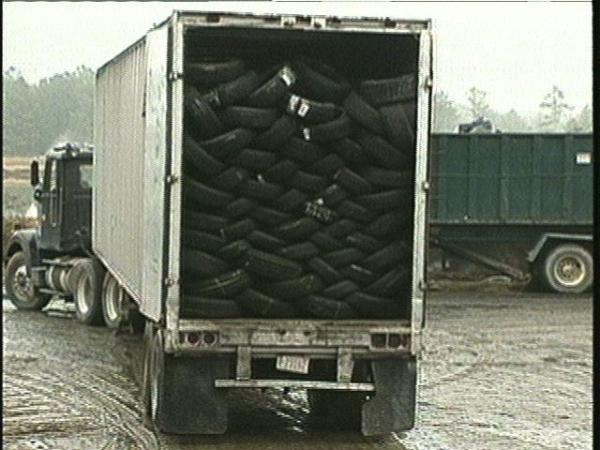 Enviro Tire in Lillington recycles old tires.