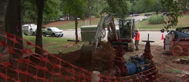 Residents at the Governors Point Apartments off Ray Road in Raleigh have been unable to shower or use the bathroom for days at a time as crews work to replace backflow valves to meet city code.