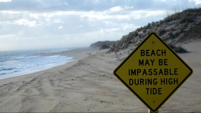 On the Outer Banks, off roaders can drive along the shores of Cape Hatteras by taking one of the 17 vehicle access ramps.