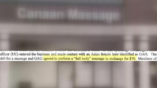 Massage parlor sting unveils thriving trade of human trafficking
