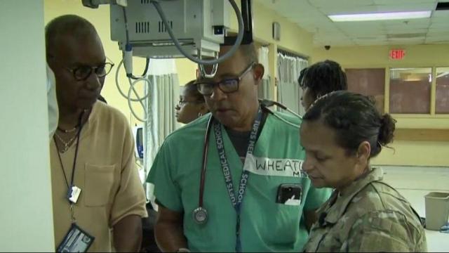 Fort Bragg soldiers provide medical relief before Maria forces evacuation  