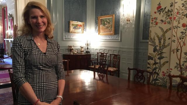 First Lady Kristin Cooper in the Executive  Mansion