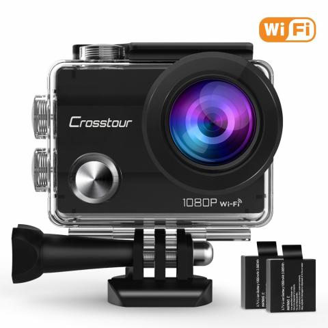 Crosstour Action 1080P Full HD Wi-Fi 12MP Waterproof Camera 