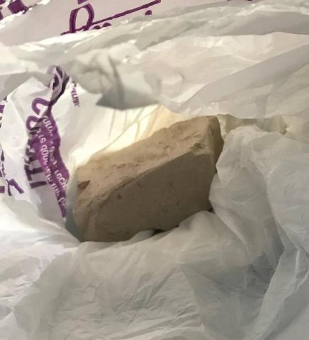 North Carolina authorities seized nearly 300 bricks of heroin over the weekend from a vehicle traveling from New Jersey. Photo from the Nash County Sheriff's Office