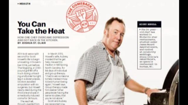Triangle chef featured in national men's magazine
