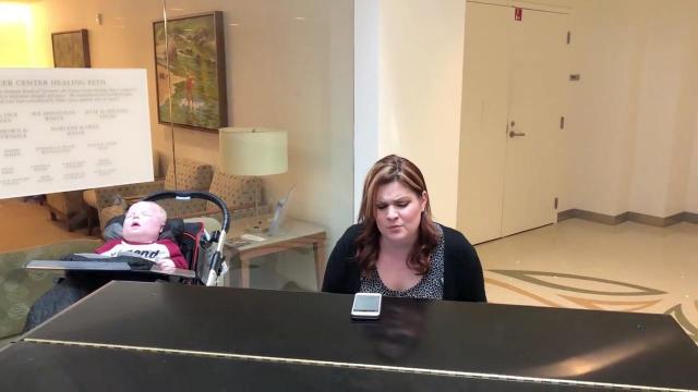 Mom sings poignant song to her critically ill baby boy at Duke Cancer Center, and it's beautiful