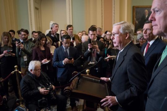A Man of Few Words, McConnell Tiptoes Around Issue of Mueller