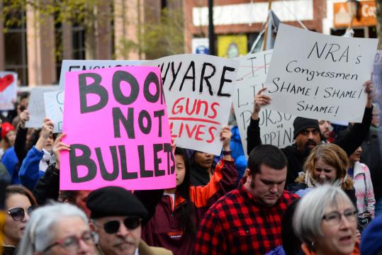Hundreds have joined the national March for Our Lives movement in downtown Raleigh on Saturday morning March 24, 2018.
(Photo By: Beth Jewell/WRAL.com)