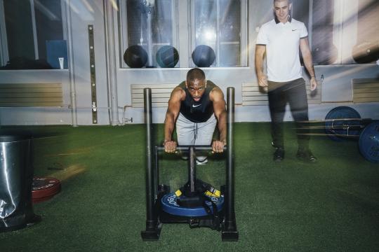 The Actor and Comedian Jay Pharoah Channels ‘Sparta’ at the Gym