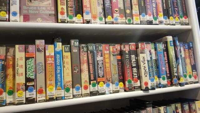 Alamo Drafthouse has a large selection of VHS, DVD and Blu-Ray movies. All guests are given two free rentals per day.