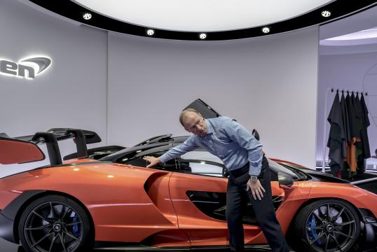 McLaren Darts Into Luxury Car Passing Lane